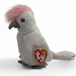 TY Beanie Babies "KuKu" The Cockatiel 8" Plush Toy Collectible 1998 NWT